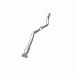 MagnaFlow 24231 hm grade direct-fit catalytic converter, opposite rear three-quarter view of the turntable spin
