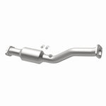 MagnaFlow 52709 oem grade direct-fit catalytic converter, opposite rear three-quarter view of the turntable spin