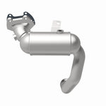 MagnaFlow 21-951 oem grade direct-fit catalytic converter, rear view of the turntable spin