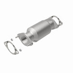 MagnaFlow 52861 oem grade direct-fit catalytic converter, rear view of the turntable spin
