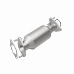 MagnaFlow 5481668 carb direct-fit catalytic converter, rear view of the turntable spin