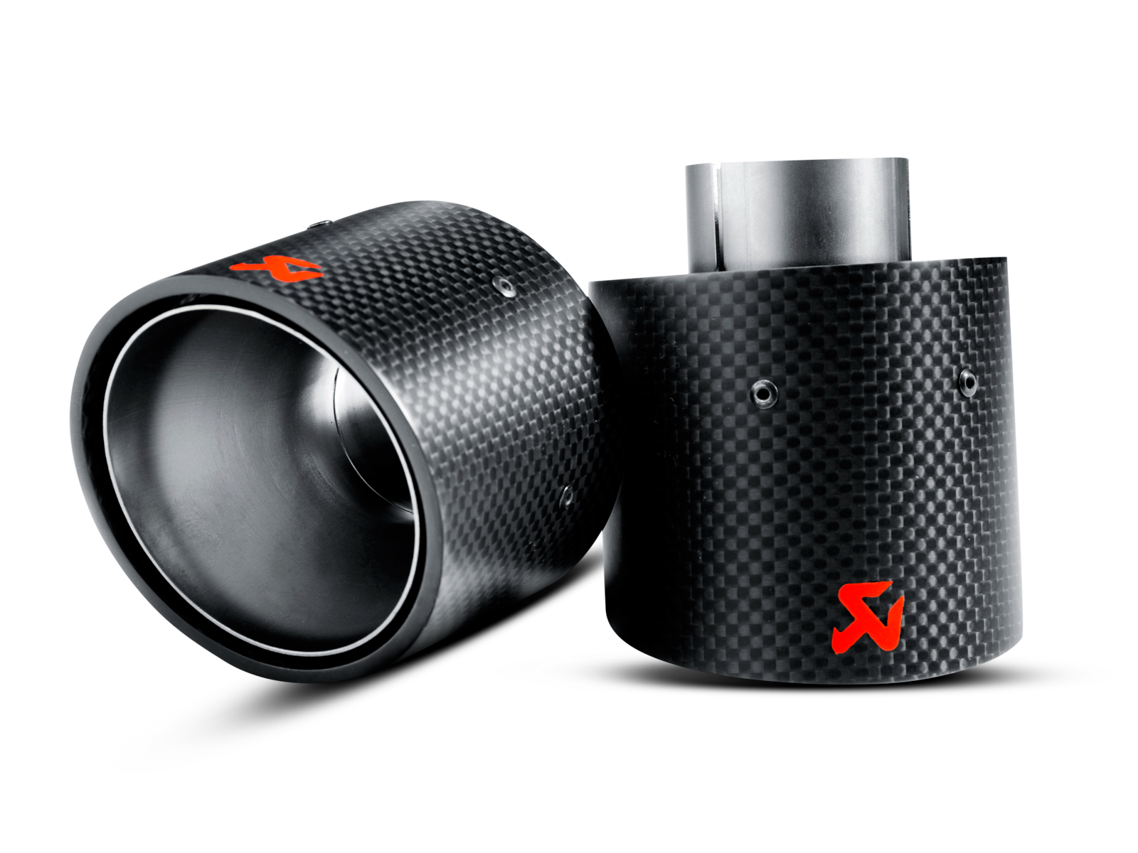 Akrapovic Tail pipe set (Carbon) TP-MINR56/57-CA for MINI John Cooper Works Hardtop/Convertible (R56/R57) 2009-2014, side view