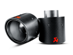 Akrapovic Tail pipe set (Carbon) TP-MINR56/57-CA for MINI John Cooper Works Hardtop/Convertible (R56/R57) 2009-2014, side view
