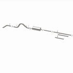 BRExhaust 106-0028 direct-fit exhaust kit, opposite rear three-quarter view of the turntable spin