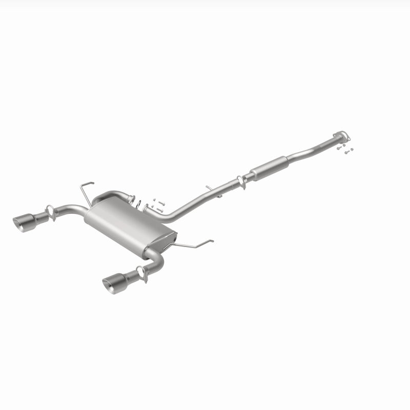 BRExhaust 106-0284 direct-fit exhaust kit, rear view of the turntable spin