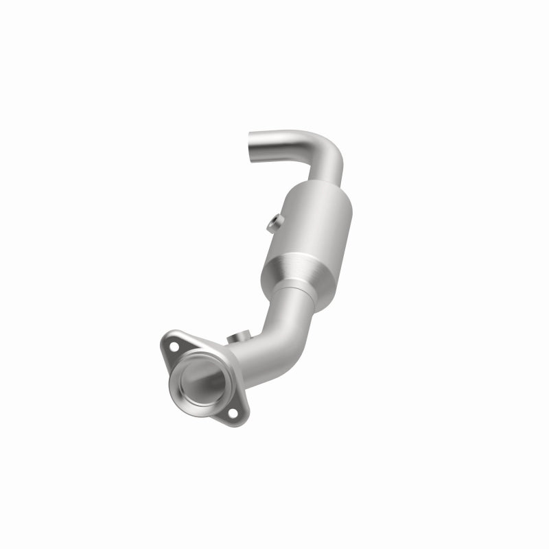 MagnaFlow 5551466 carb direct-fit catalytic converter, side view of the turntable spin