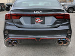 aFe 22-24 Kia Forte GT 1.6L 3in-2.5in 304 Stainless Steel Axle-Back Exhaust w/ Blue Flame Tips