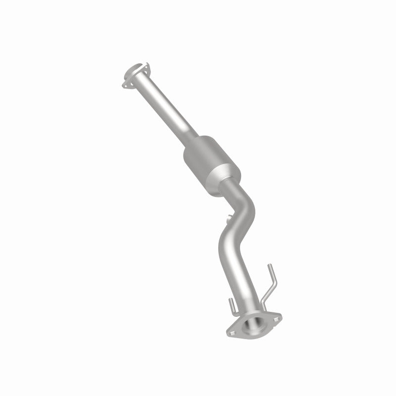 MagnaFlow 5551221 carb direct-fit catalytic converter, rear three-quarter view of the turntable spin