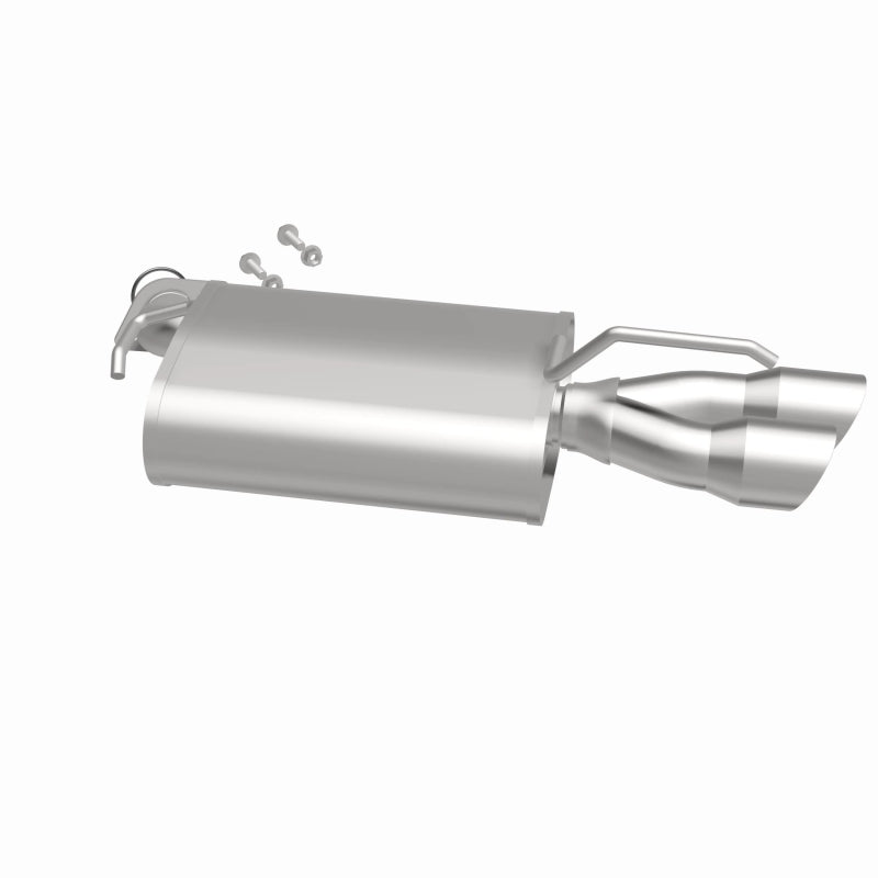 BRExhaust 108-0036 muffler, side view of the turntable spin