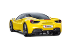 Akrapovic Ferrari 488 GTB/488 Spyder Slip-On Line (Titanium) w/ Carbon Tips MTP-FE488H for Ferrari 488 GTB/Spider F142M 2016-2019, detail view