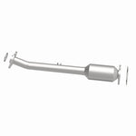 MagnaFlow 5491669 carb direct-fit catalytic converter, side view of the turntable spin
