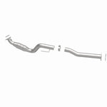 MagnaFlow 5451535 carb direct-fit catalytic converter, side view of the turntable spin