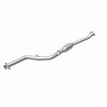 MagnaFlow 5571217 carb direct-fit catalytic converter, rear view of the turntable spin