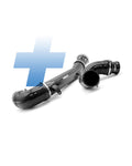 Intake pipe and turbo elbow components shown together