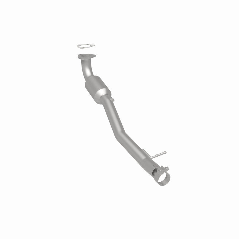 MagnaFlow 5451754 carb direct-fit catalytic converter, rear three-quarter view of the turntable spin