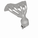 MagnaFlow 5531519 carb manifold converter, rear three-quarter view of the turntable spin