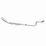 MagnaFlow 551159 carb direct-fit catalytic converter, side view of the turntable spin