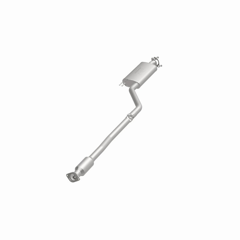 MagnaFlow 280592 oem grade direct-fit catalytic converter, opposite front three-quarter view of the turntable spin