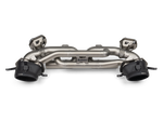 Akrapovic Porsche 911 992.2 Slip-On Line Titanium Exhaust S-PO/T/7 for Porsche 911 Carrera/T/S/4S 992.2 2025-2027, angled view