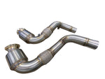 Active Autowerke S63/N63 GESI Catted Downpipes for BMW F85 X5M F86 X6M