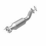 MagnaFlow 5451171 carb direct-fit catalytic converter, rear view of the turntable spin