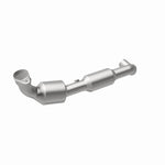 MagnaFlow 5481705 carb direct-fit catalytic converter, rear three-quarter view of the turntable spin