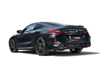 Akrapovic BMW M8/M8 Competition (F91/F92) Evolution Line Cat Back (Titanium) w/Carbon Tips S-BM/T/23 for BMW M8 F91/F92 2020-2025, detail view