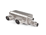 Akrapovic Slip-On Line Titanium Porsche 911 Carrera 991.2 S-PO/TI/5H for Porsche 911 Carrera/S/4/4S/GTS 991.2 2017-2019, angled view