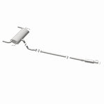 BRExhaust 106-0343 direct-fit exhaust kit, opposite rear three-quarter view of the turntable spin