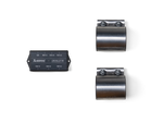 Akrapovic Fitting Kit for Porsche Panamera V8 (976) P-MF1051 for Porsche Panamera (976) 2024-2026, angled view