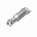 MagnaFlow 5571269 carb direct-fit catalytic converter, rear view of the turntable spin