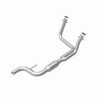 MagnaFlow 4481727 carb direct-fit catalytic converter, rear view of the turntable spin