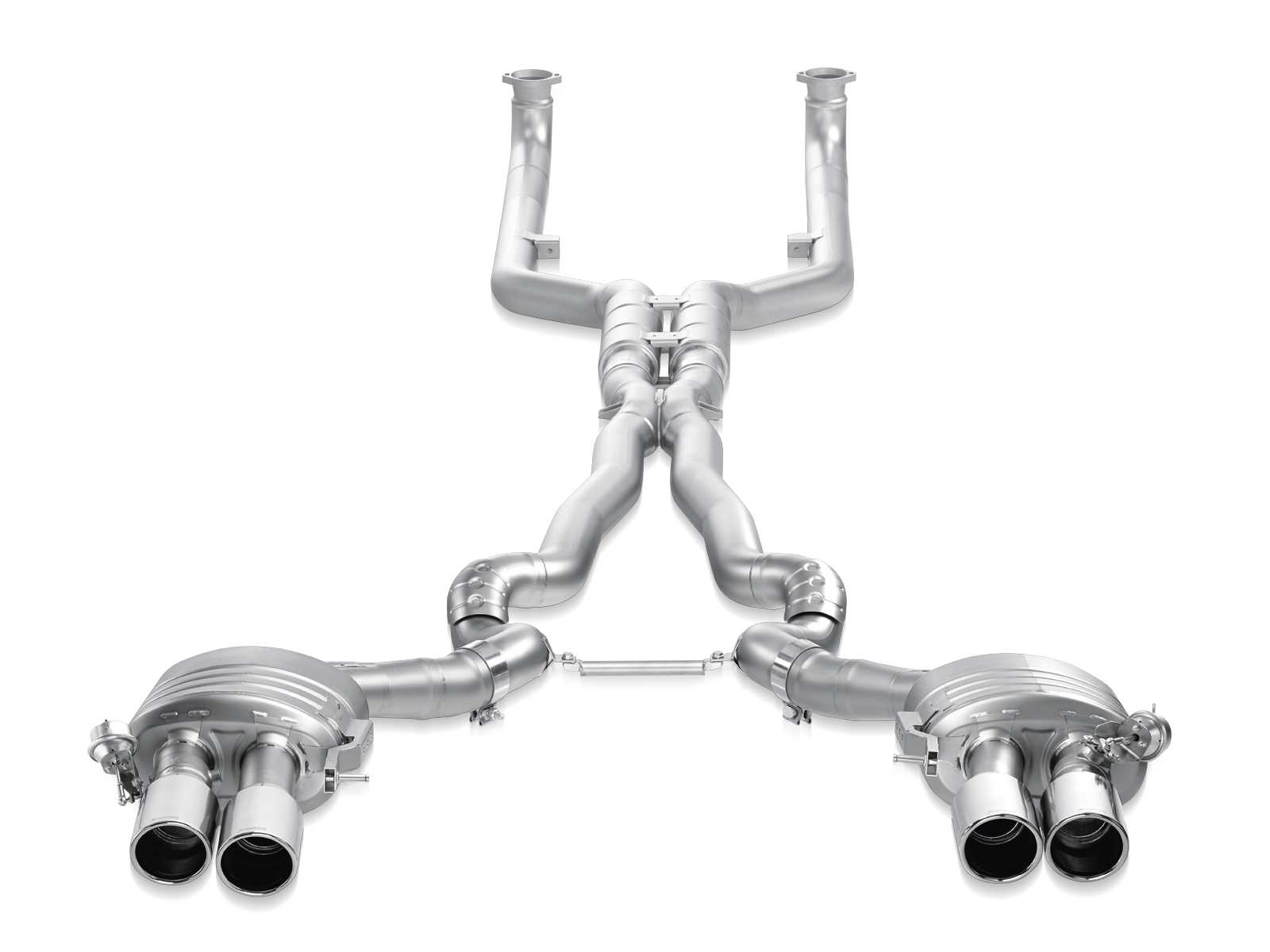 Akrapovic Evolution Line (Titanium) ME-BM/T/6H for BMW M6 Gran Coupe (F06) 2014-2018, rear view