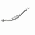 MagnaFlow 5592966 carb direct-fit catalytic converter, rear view of the turntable spin