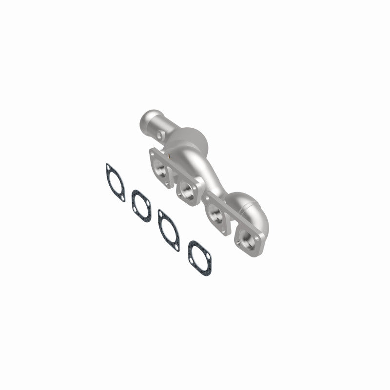 MagnaFlow 5551237 carb manifold converter, side view of the turntable spin