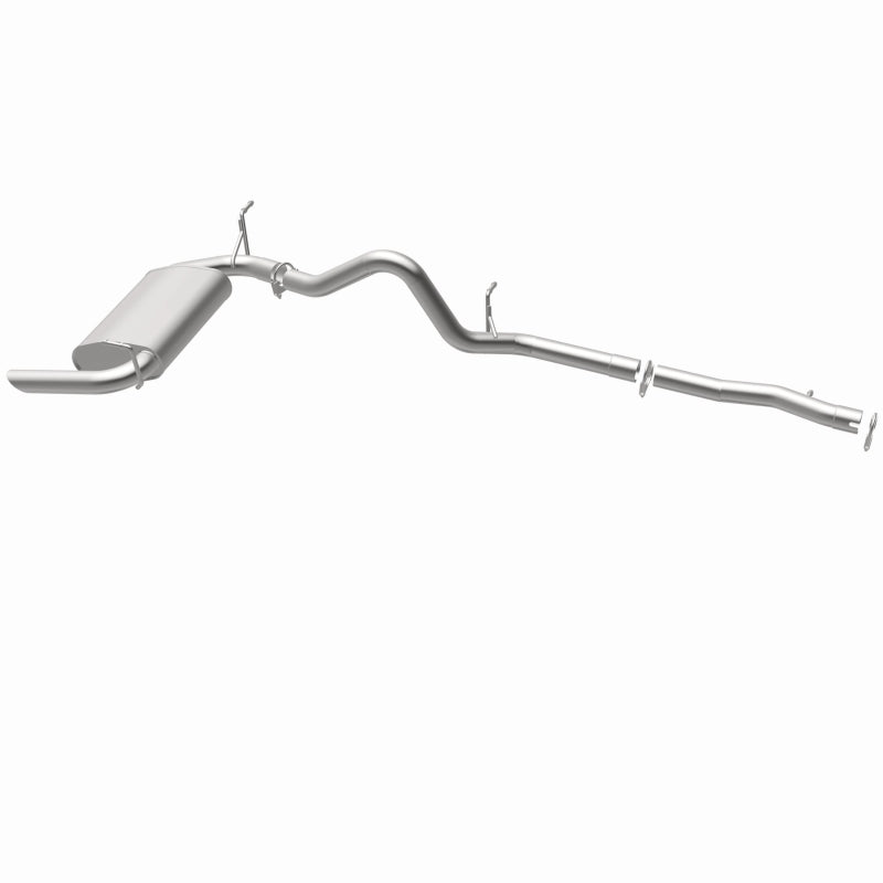 BRExhaust 106-0947 direct-fit exhaust kit, opposite rear three-quarter view of the turntable spin
