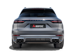 Akrapovic Porsche Cayenne Turbo/Coupe V8 (536) Evolution Line Cat Back (Titanium - Tips Req) S-PO/TI/17H for Porsche Cayenne Turbo / GTS / Coupe 9Y0 2019-2023, side view