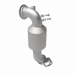 MagnaFlow 21-421 oem grade direct-fit catalytic converter, rear view of the turntable spin