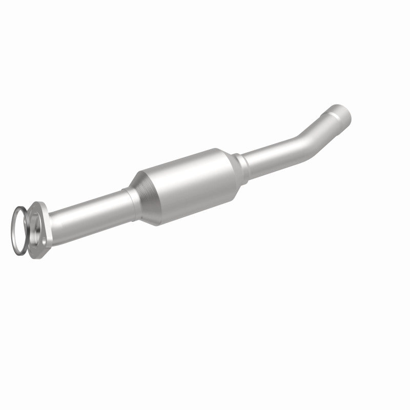 MagnaFlow 4481597 carb direct-fit catalytic converter, front three-quarter view of the turntable spin