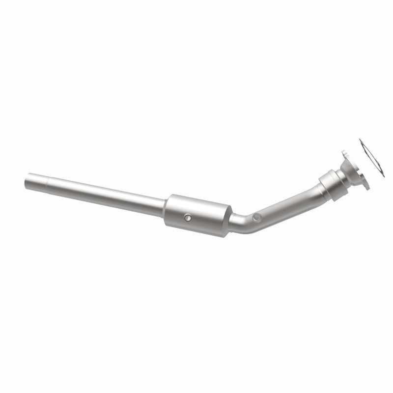 MagnaFlow 52382 oem grade direct-fit catalytic converter, opposite rear three-quarter view of the turntable spin