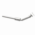 MagnaFlow 52382 oem grade direct-fit catalytic converter, opposite rear three-quarter view of the turntable spin