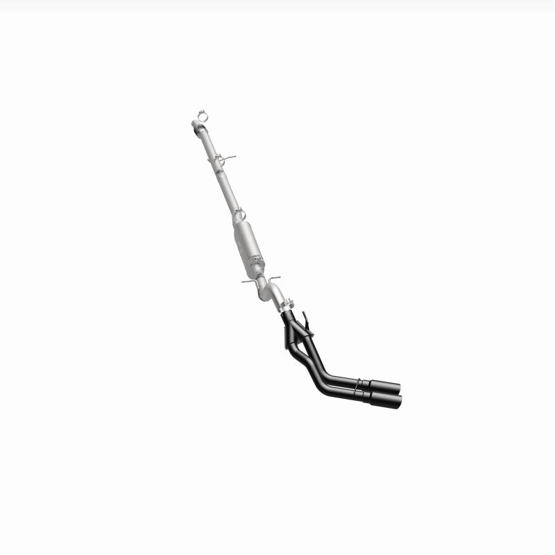 MagnaFlow 19635 speq series cat-back exhaust, opposite side view of the turntable spin