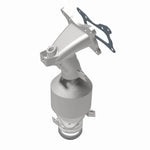 MagnaFlow 5582781 carb manifold converter, rear view of the turntable spin
