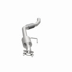 MagnaFlow 280238 oem grade direct-fit catalytic converter, opposite side view of the turntable spin