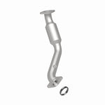MagnaFlow 5461999 carb direct-fit catalytic converter, rear three-quarter view of the turntable spin