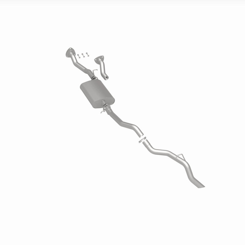 BRExhaust 106-0688 direct-fit exhaust kit, rear three-quarter view of the turntable spin