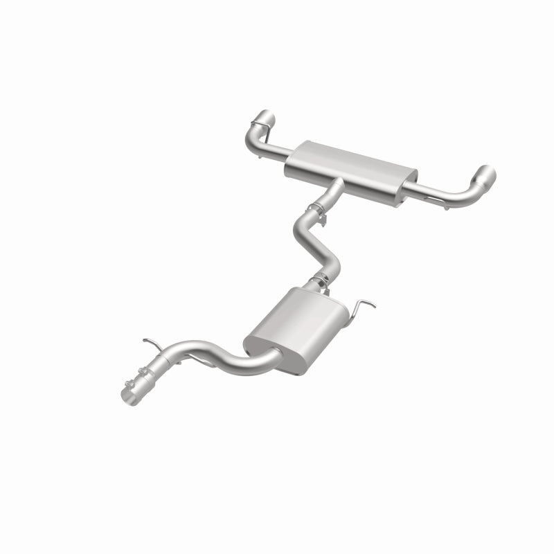 BRExhaust 106-0928 direct-fit exhaust kit, opposite front three-quarter view of the turntable spin