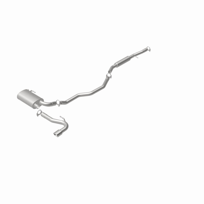 BRExhaust 106-0776 direct-fit exhaust kit, rear view of the turntable spin