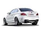 Akrapovic BMW 1 Series M Coupe (E82) Evolution Line Cat Back (Titanium) ME-BM/T/3 for BMW 1 Series M Coupe E82 2011-2012, side view