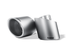 Akrapovic Tail pipe set (Titanium) TP-T/S/2 for Fiat 500 Abarth (312) 2012-2017, angled view